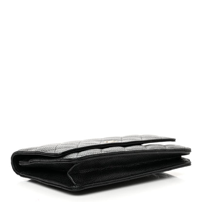 Chanel Caviar Quilted Wallet On Chain WOC Black 4 of 11