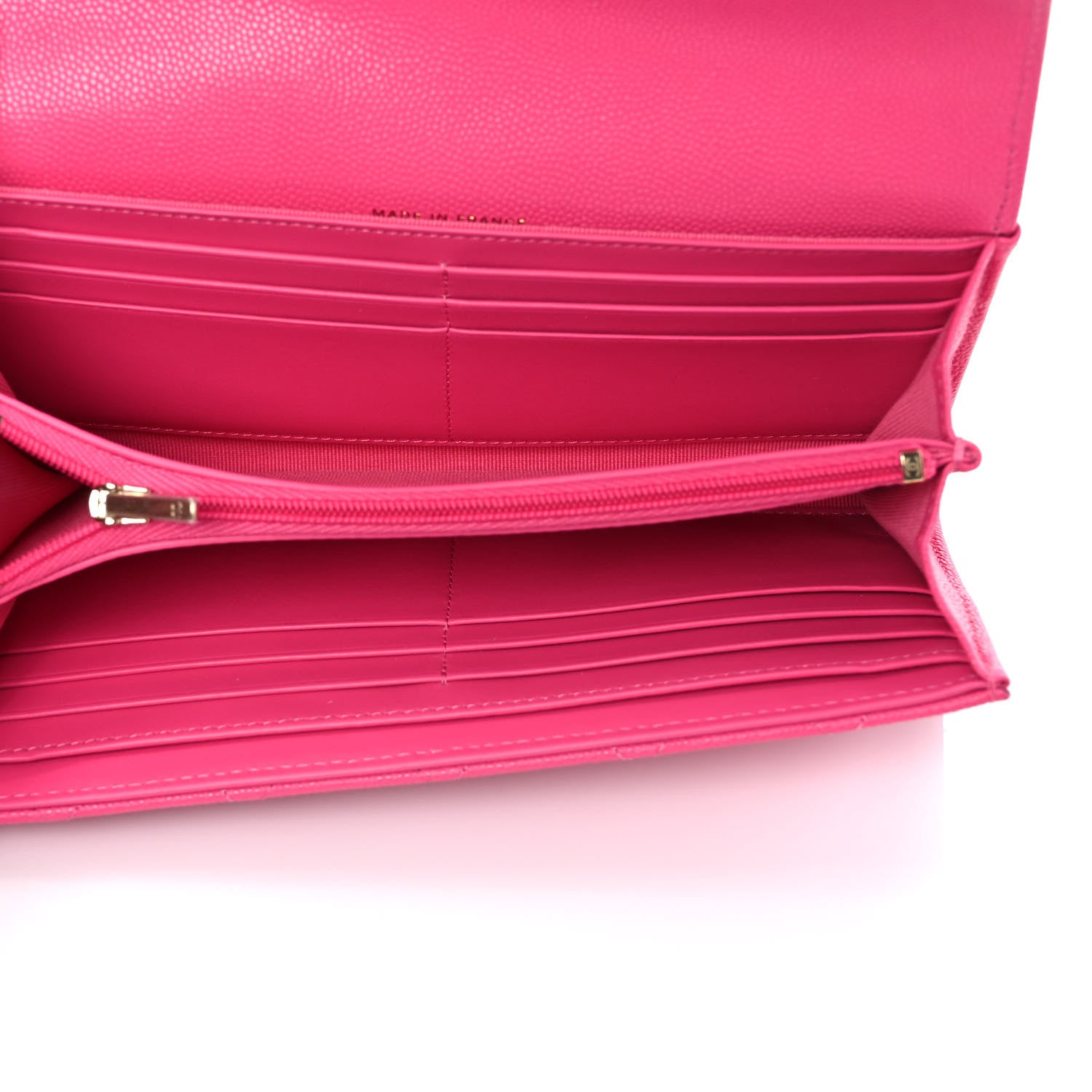Chanel Caviar Quilted Large Gusset Flap Wallet Pink 5 of 7