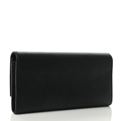 Gucci Dollar Calfskin GG Marmont Continental Wallet Black 3 of 7