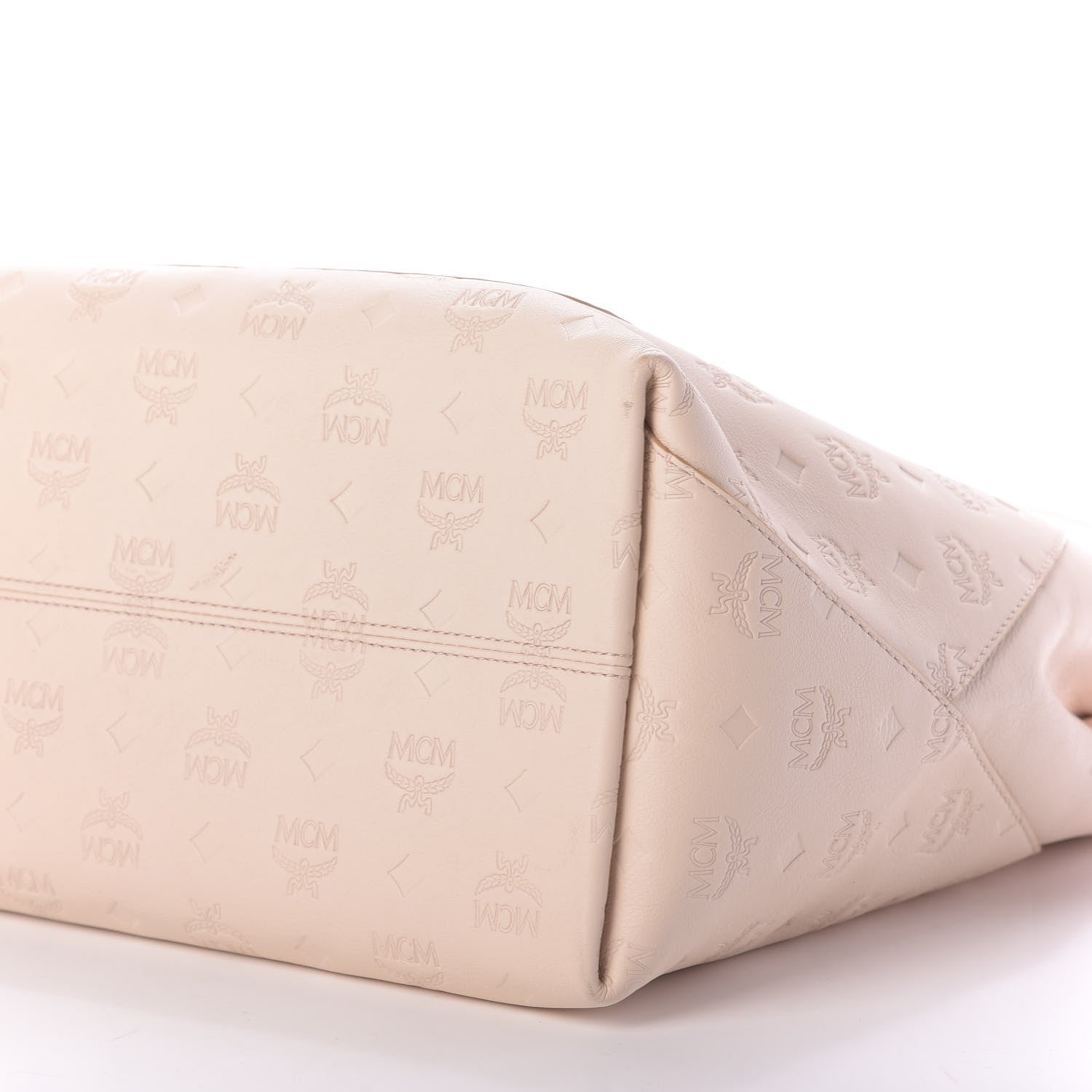 MCM Calfskin Ottomar Large Klara Hobo Orange Blush 7 of 9