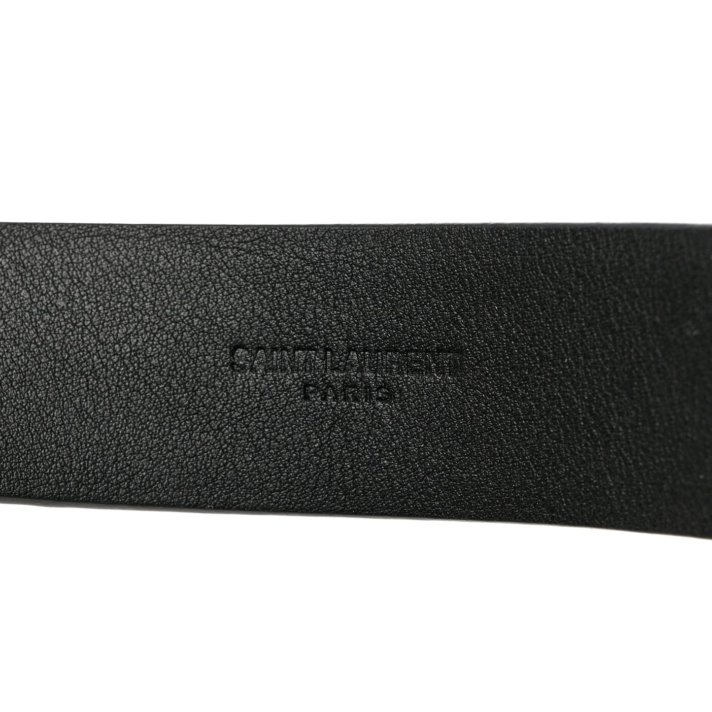 Calfskin Crocodile Embossed Square Buckle Belt 80 32 Black