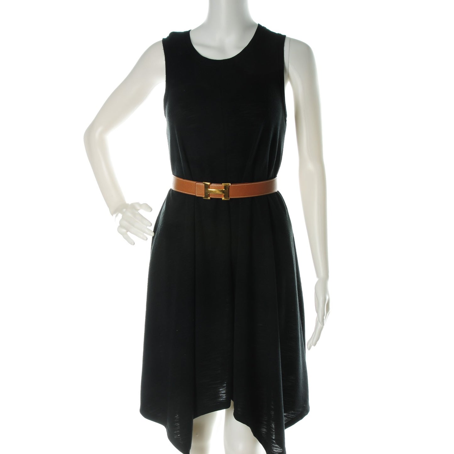 Box Courchevel 32mm H Belt 65 Black Gold