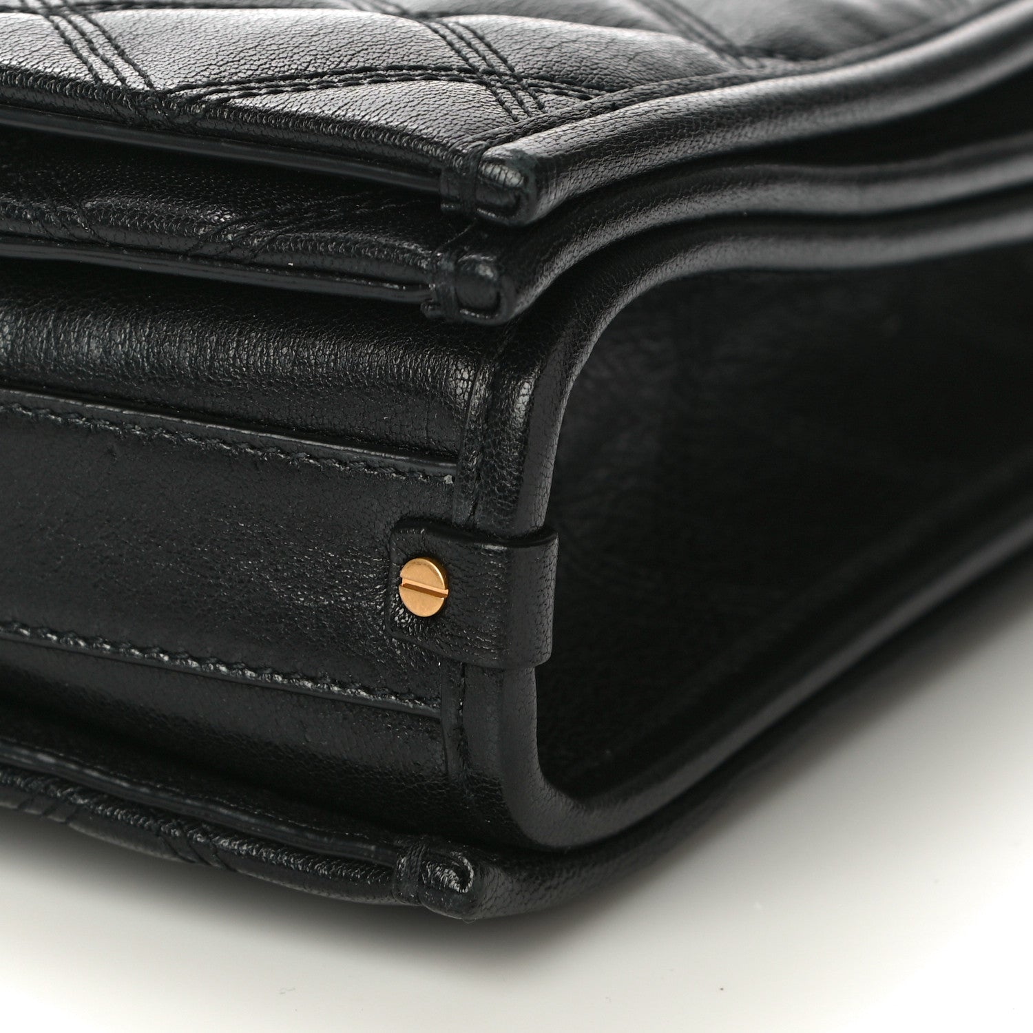 Saint Laurent Lambskin Quilted Small Becky Chain Bag Black 6 of 11