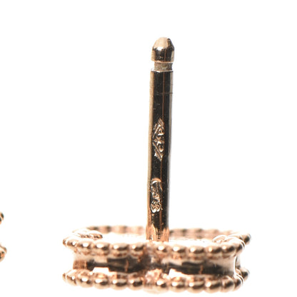 Van Cleef & Arpels 18K Rose Gold Sweet Alhambra Earrings 8 of 9