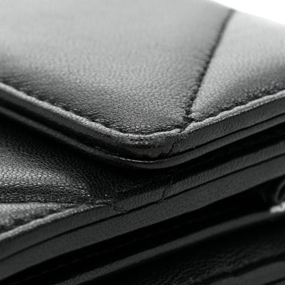 Chanel Lambskin Quilted Chanel 19 Flap Wallet Black 15 of 15