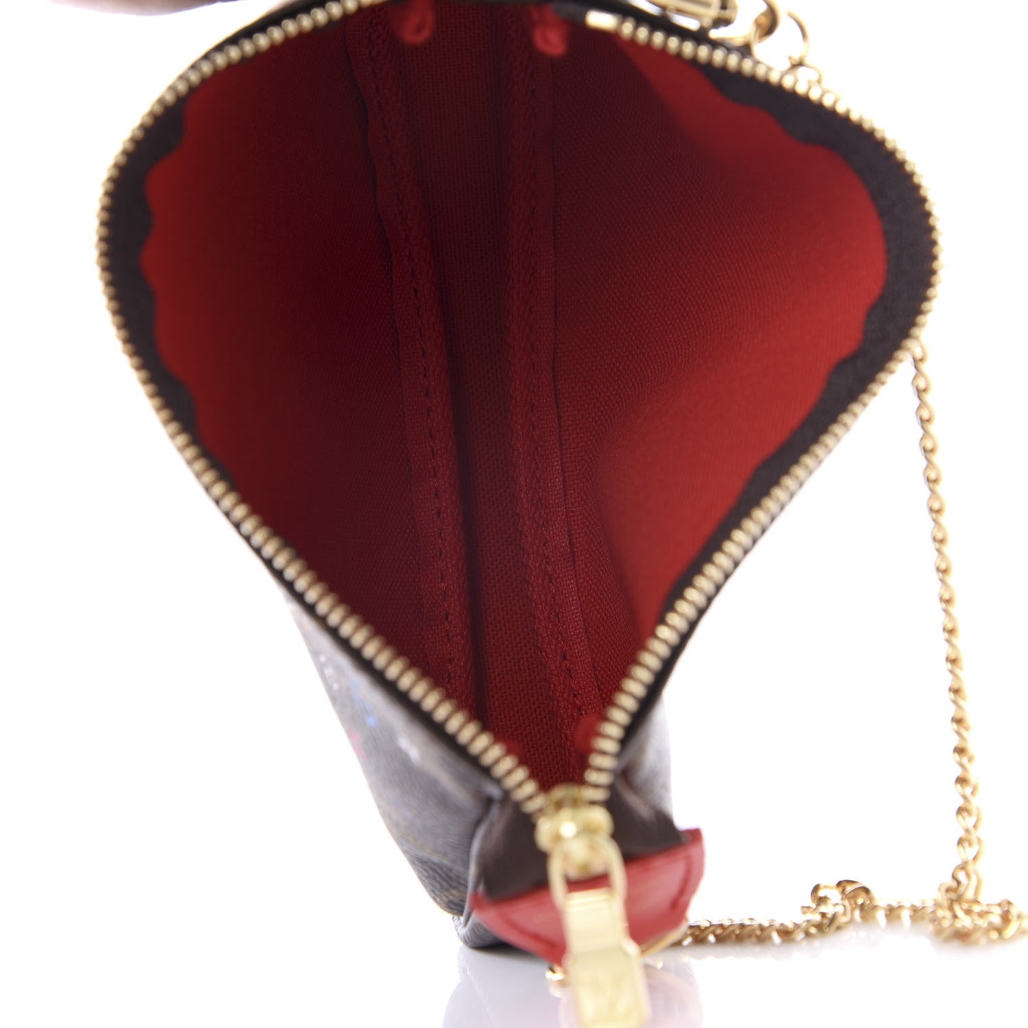Louis Vuitton Monogram 2020 Christmas Animation Bumper Cars Mini Pochette Accessories Coquelicot 4 of 8