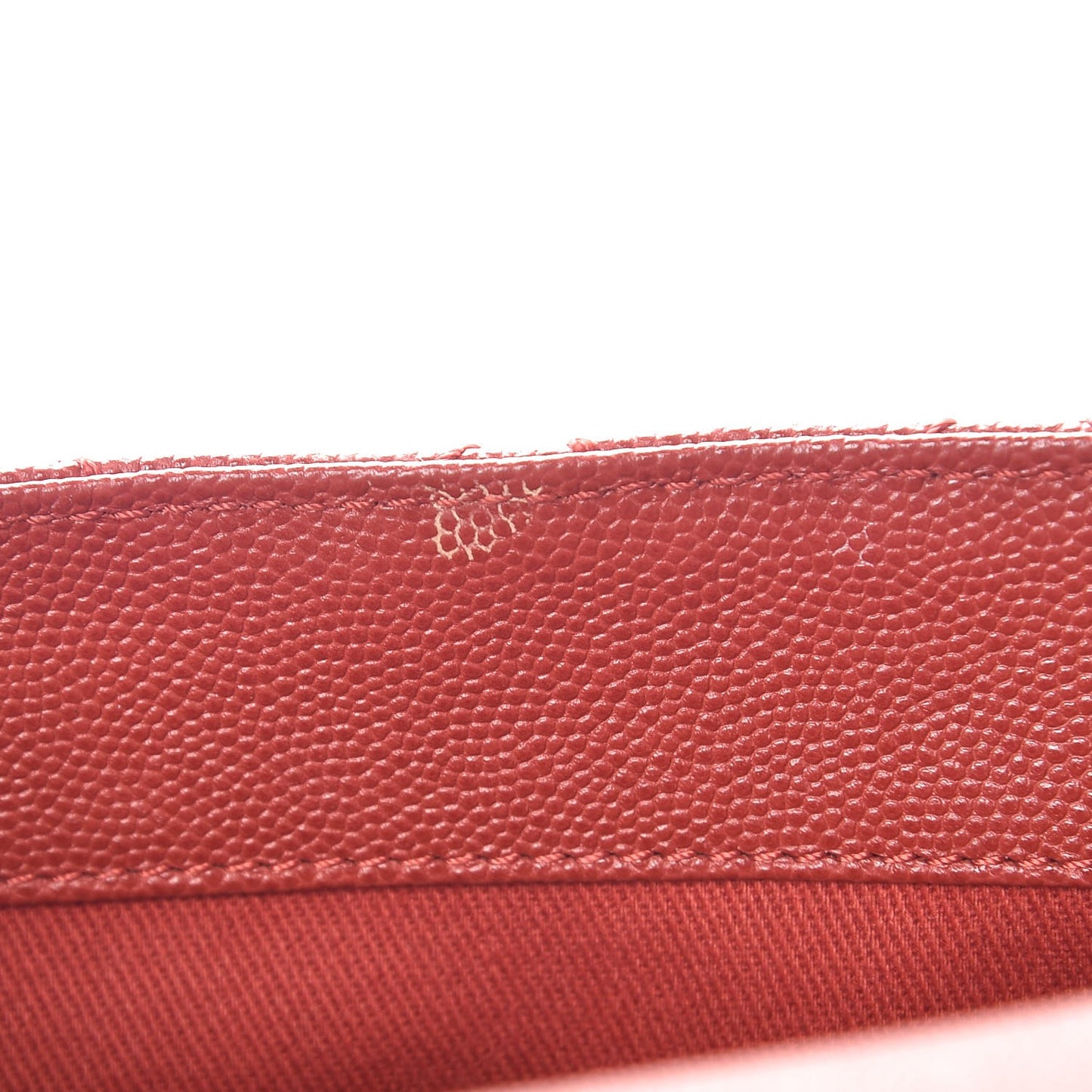 Caviar Quilted Small Coco Handle Flap Dark Red