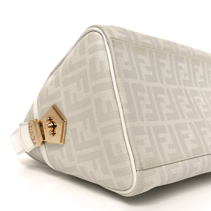 Fendi Zucca Spalmati  Lucido Medium Chef Boston White 9 of 10