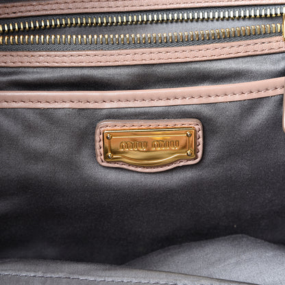 Miu Miu Vitello Lux Gathered Tote Cammeo 5 of 18