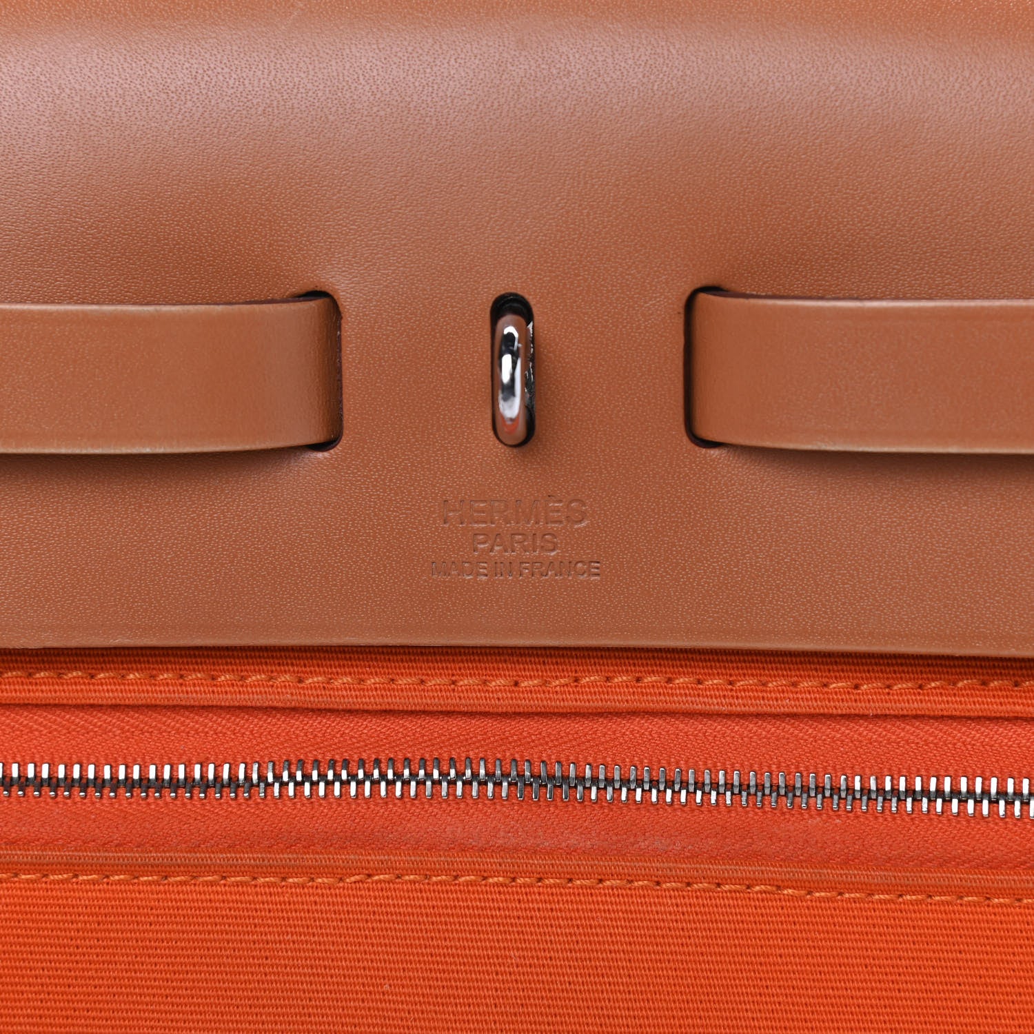 Hermes Toile Vache Hunter Herbag Zip 31 PM Orange 7 of 13