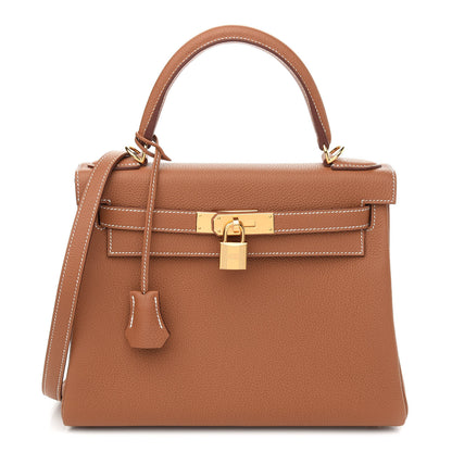 Hermes Togo Kelly Retourne 28 Gold 1 of 12