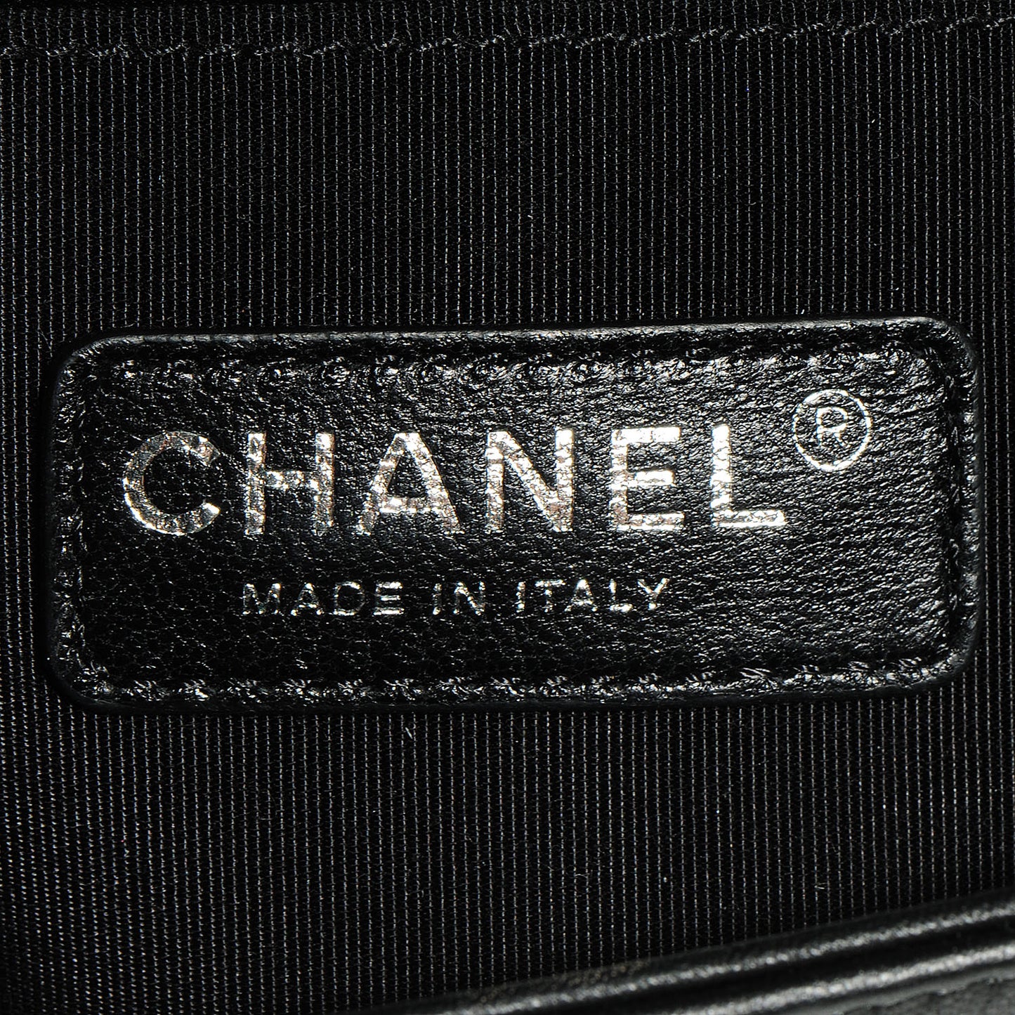 Embossed Leather Cordoba Small Boy Flap Black