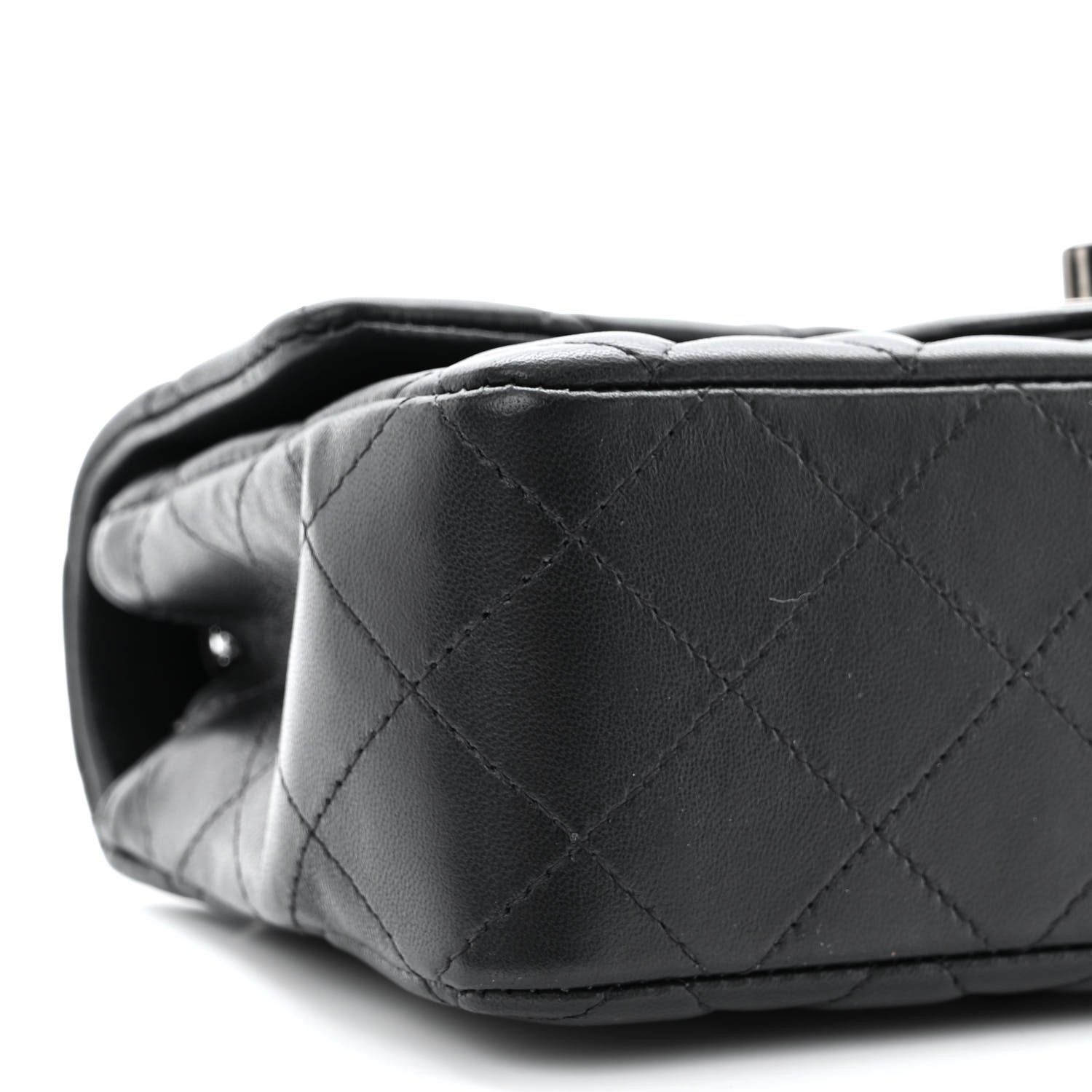 Chanel Lambskin Quilted Mini Rectangular Flap So Black 9 of 11