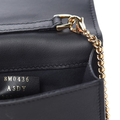 Fendi Vitello Grace Matte Kan U Vertical Wallet On Chain Black 9 of 11