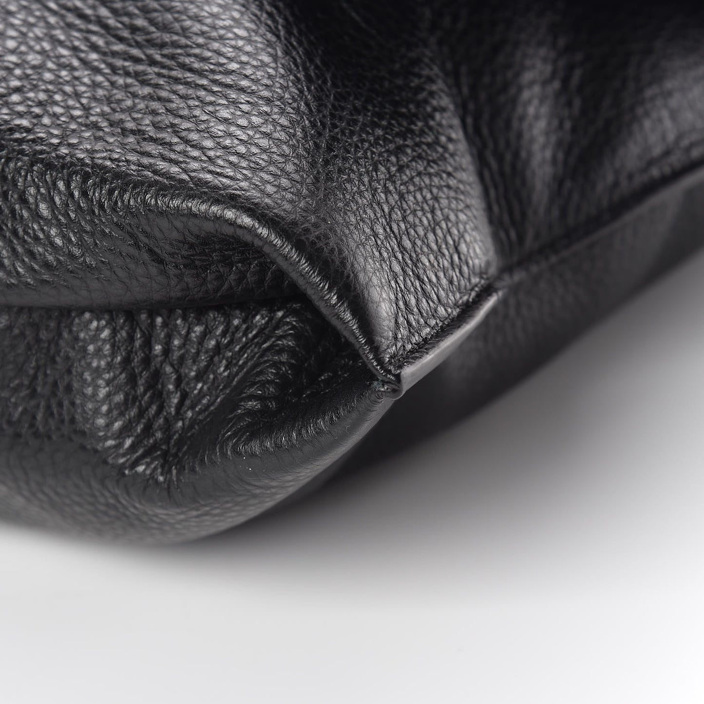 Grained Calfskin Large Alix Padlock Zip Shoulder Bag Black