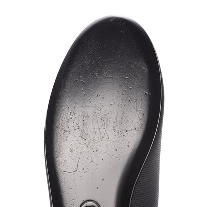 Chanel Stretch Fabric CC Moccasin Loafers 40 Black 8 of 9