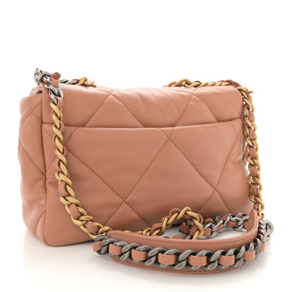 Chanel Lambskin Quilted Medium Chanel 19 Flap Brown 3 of 10