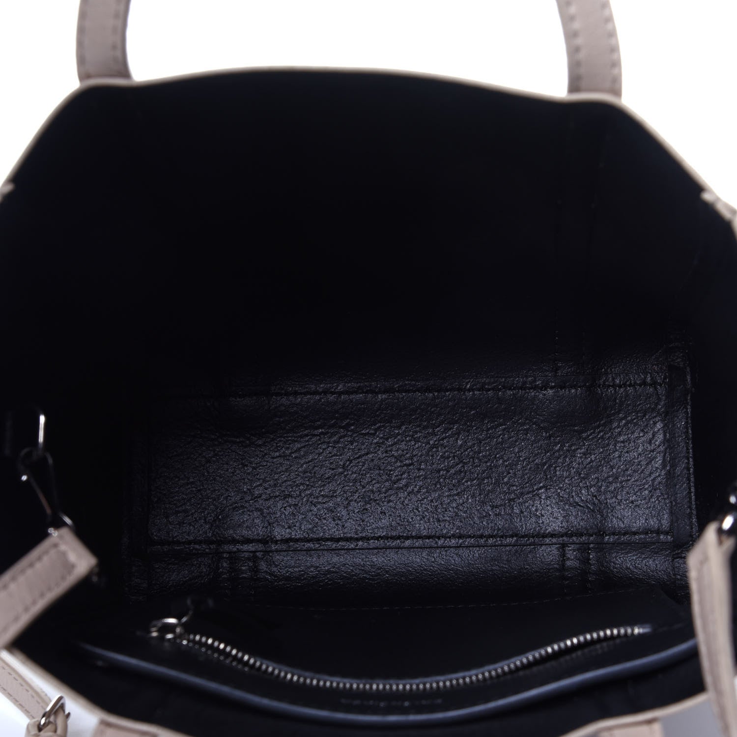 Balenciaga Smooth Calfskin Logo XXS Everyday Tote Light Beige Black 6 of 10