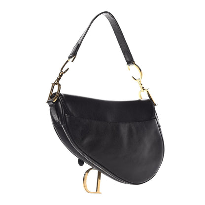 Christian Dior Calfskin Saddle Bag Black 3 of 10
