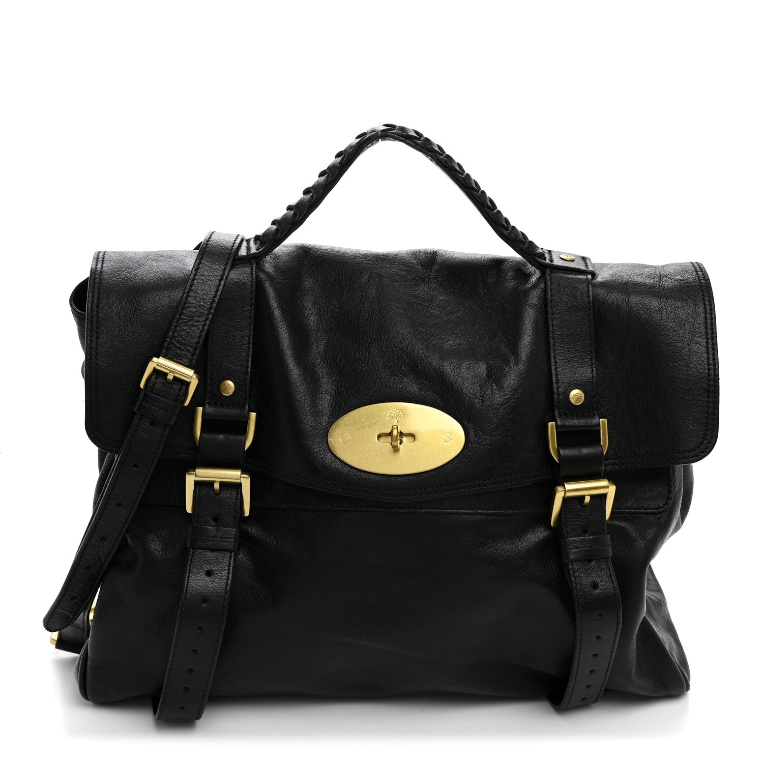 Mulberry Soft Buffalo Oversized Alexa Black 1 of 9