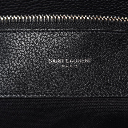 Saint Laurent Grained Calfskin Small Supple Sac De Jour Black 7 of 10