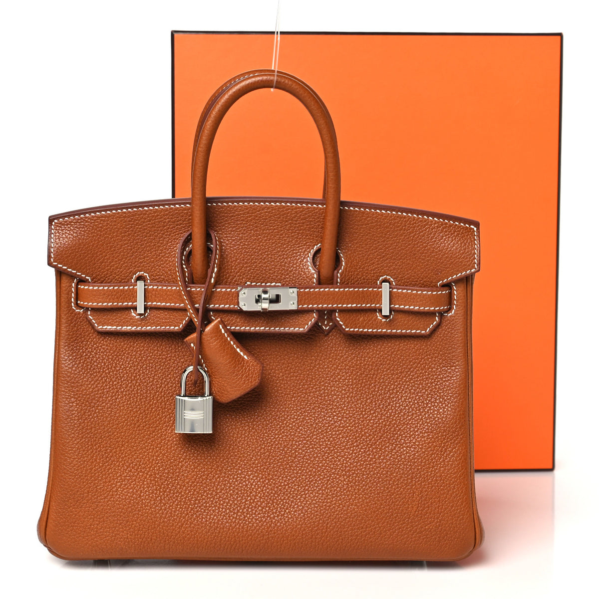 Natural Barenia Faubourg Birkin 25 Fauve