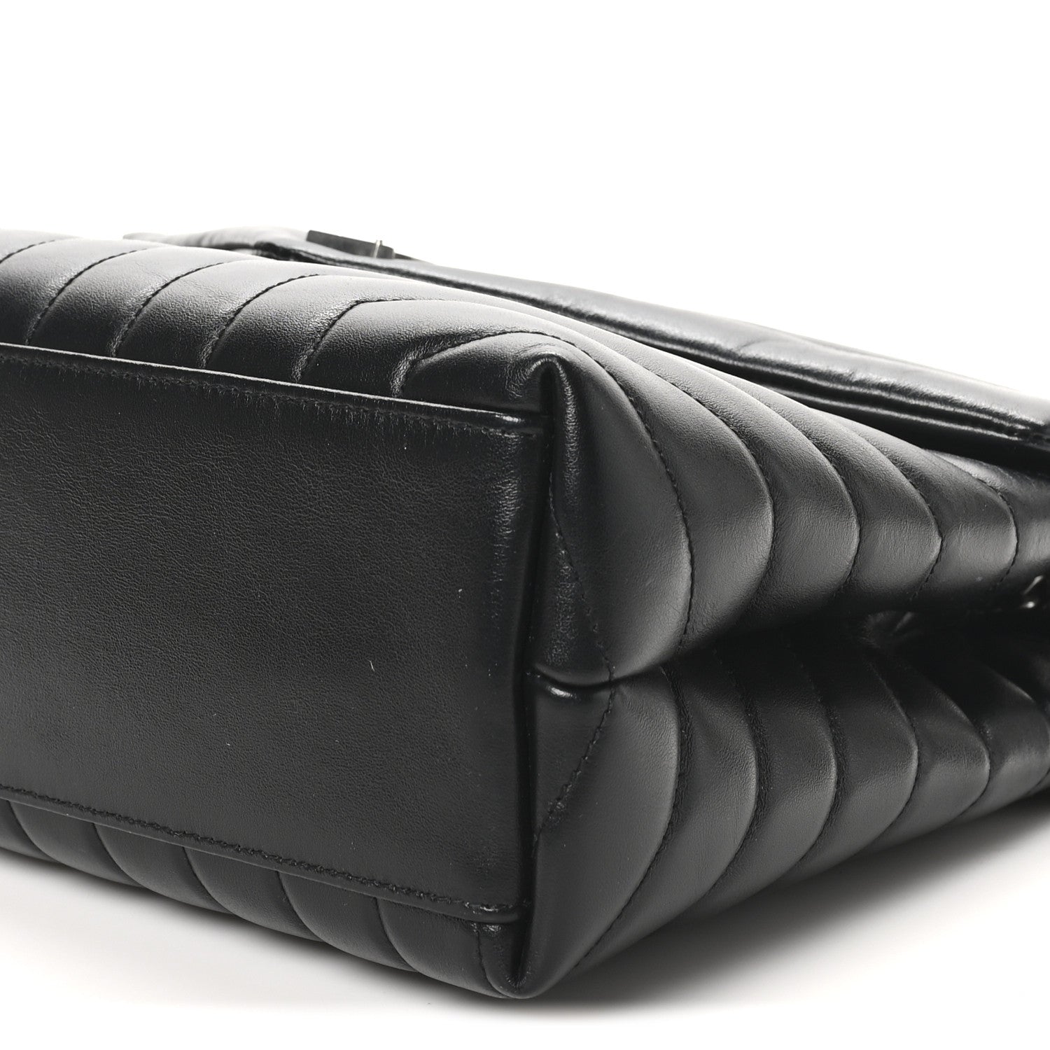 Saint Laurent Calfskin Y Quilted Monogram Medium Loulou Chain Satchel Black 10 of 10