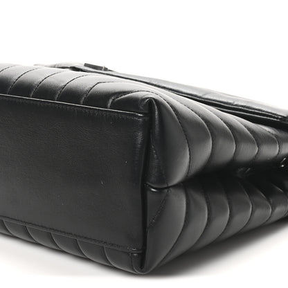 Saint Laurent Calfskin Y Quilted Monogram Medium Loulou Chain Satchel Black 10 of 10