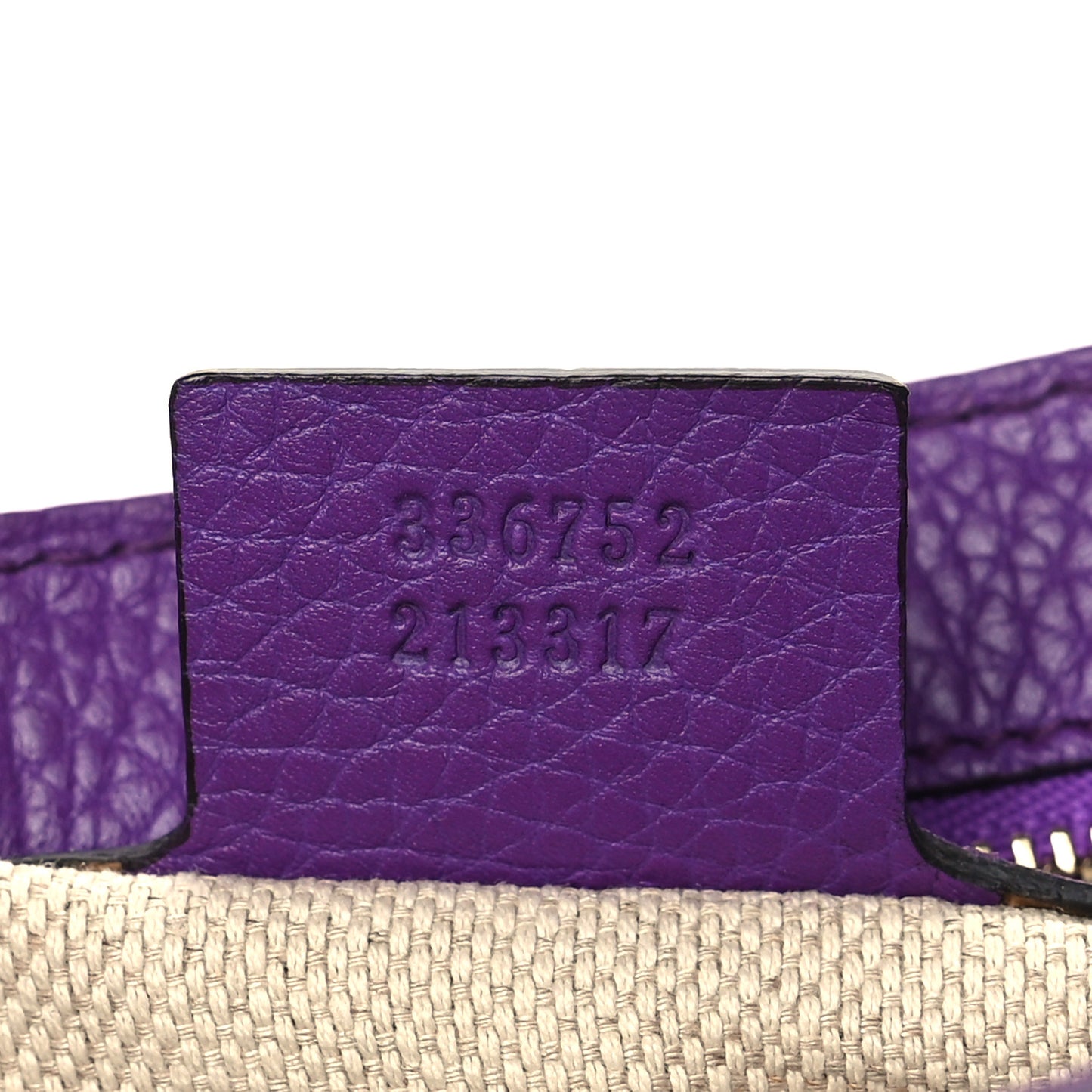 Pebbled Calfskin Medium Soho Flap Crossbody Shine Purple