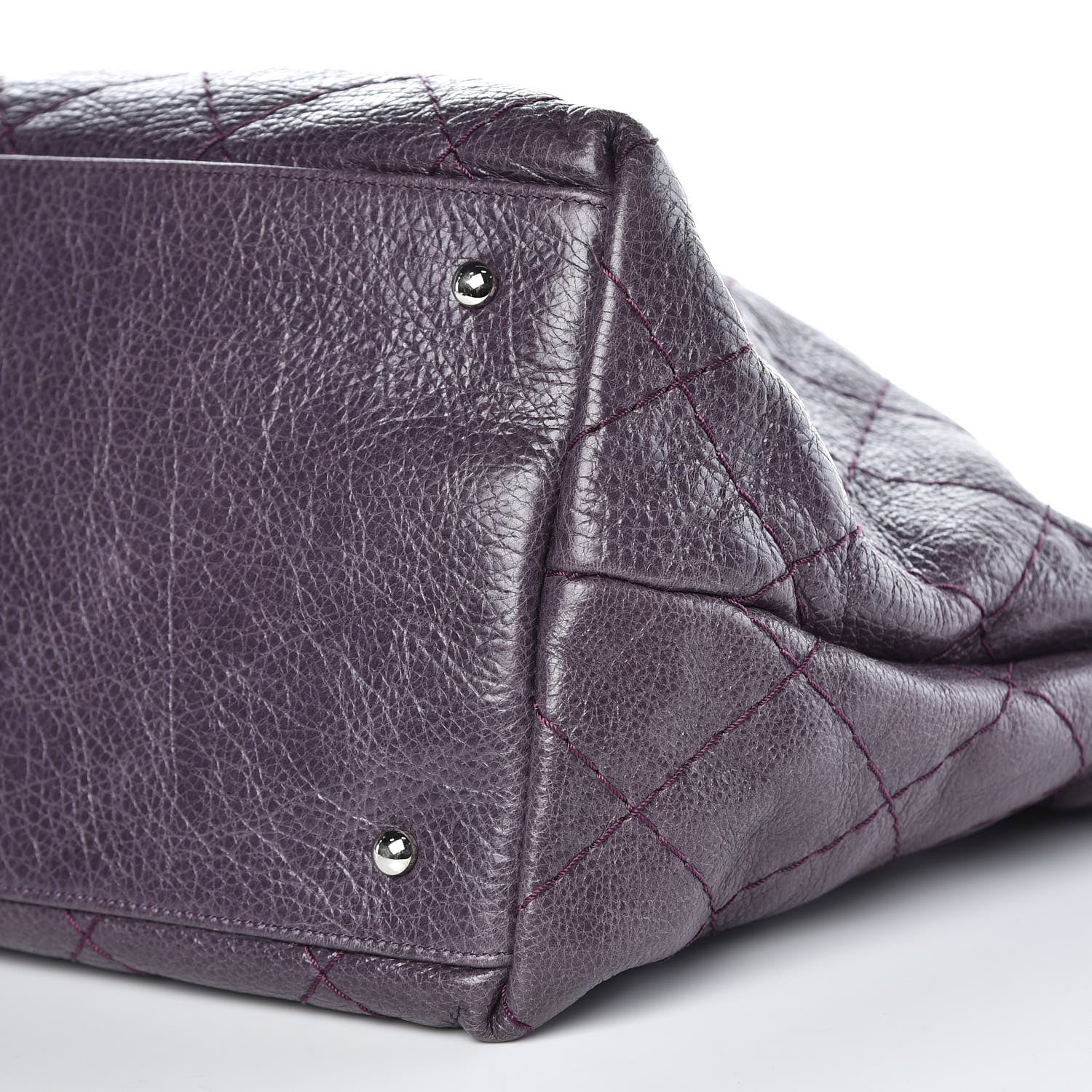 Chanel Glazed Calfskin Large On The Road Tote Purple 11 of 16