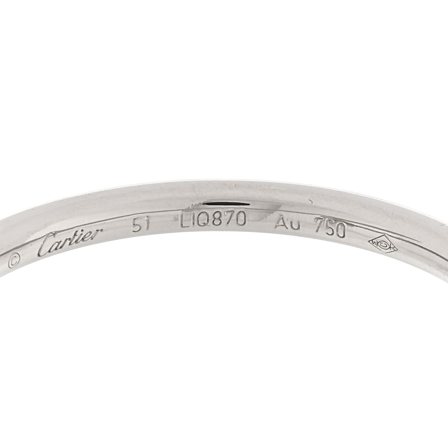 18K White Gold Juste Un Clou Ring 51 5.75