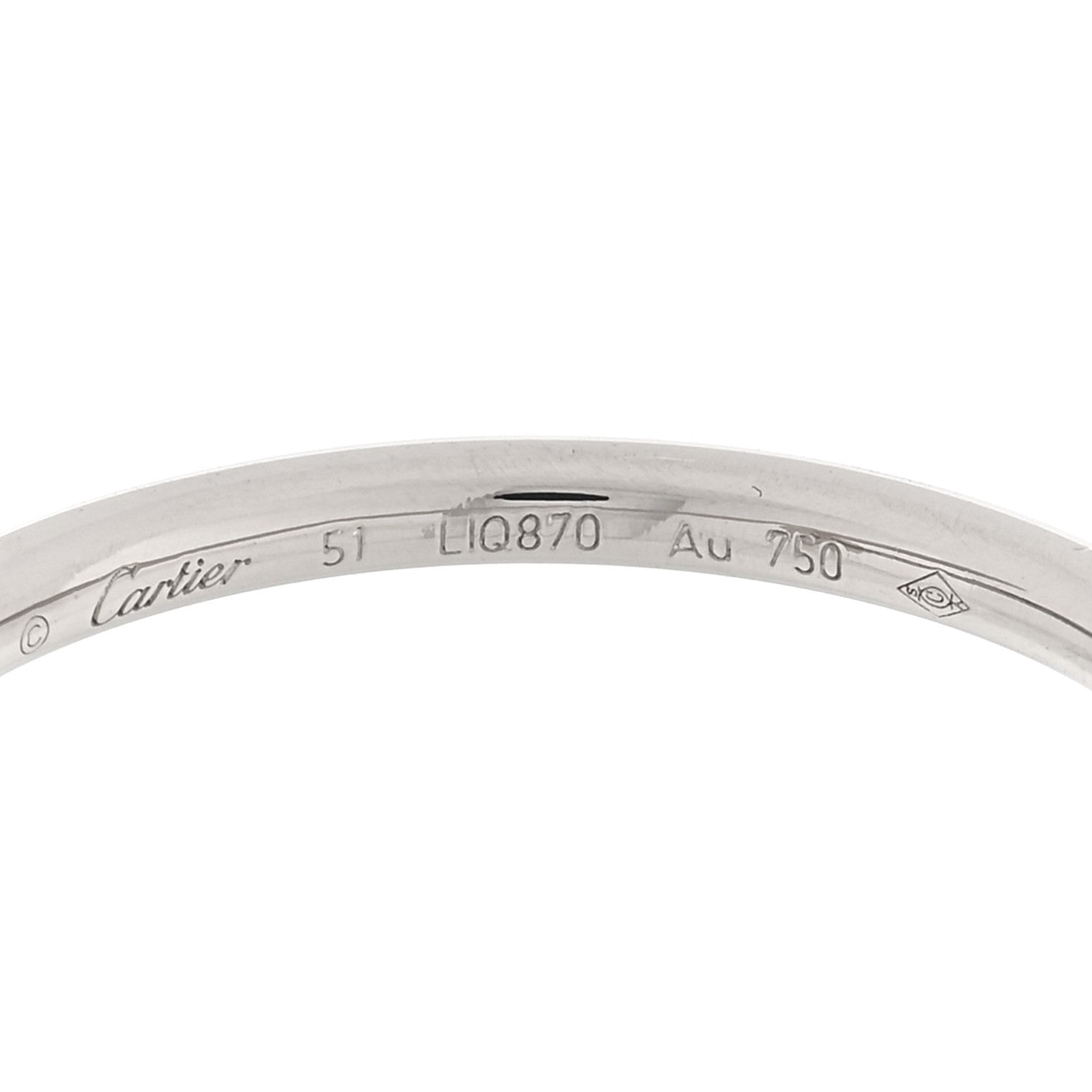 Cartier 18K White Gold Juste Un Clou Ring 51 5.75 4 of 4