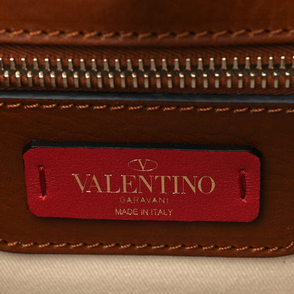Valentino Garavani Calfskin Denim Rockstud Maxi Joylock Satchel Blue 5 of 6