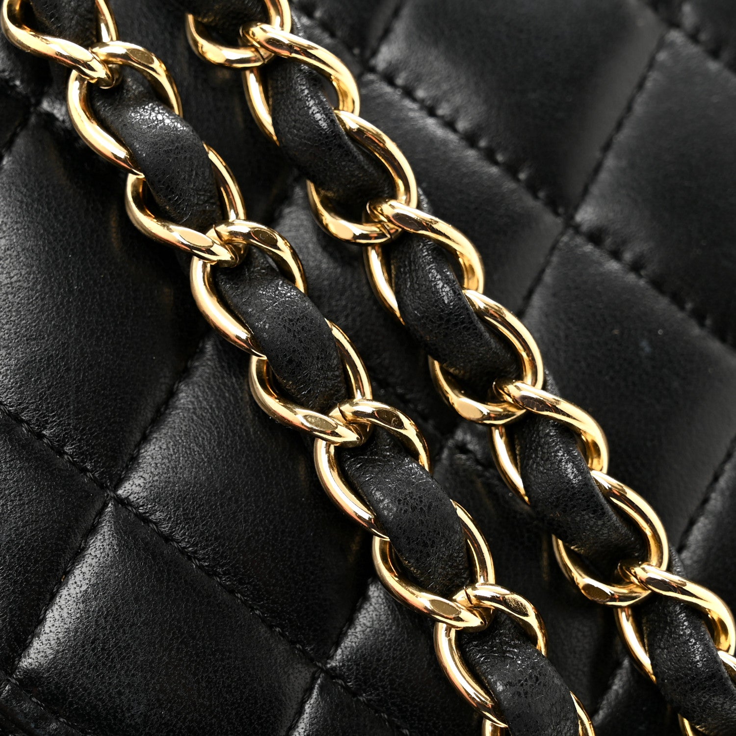 Chanel Lambskin Quilted Medium Double Flap Black 14 of 14