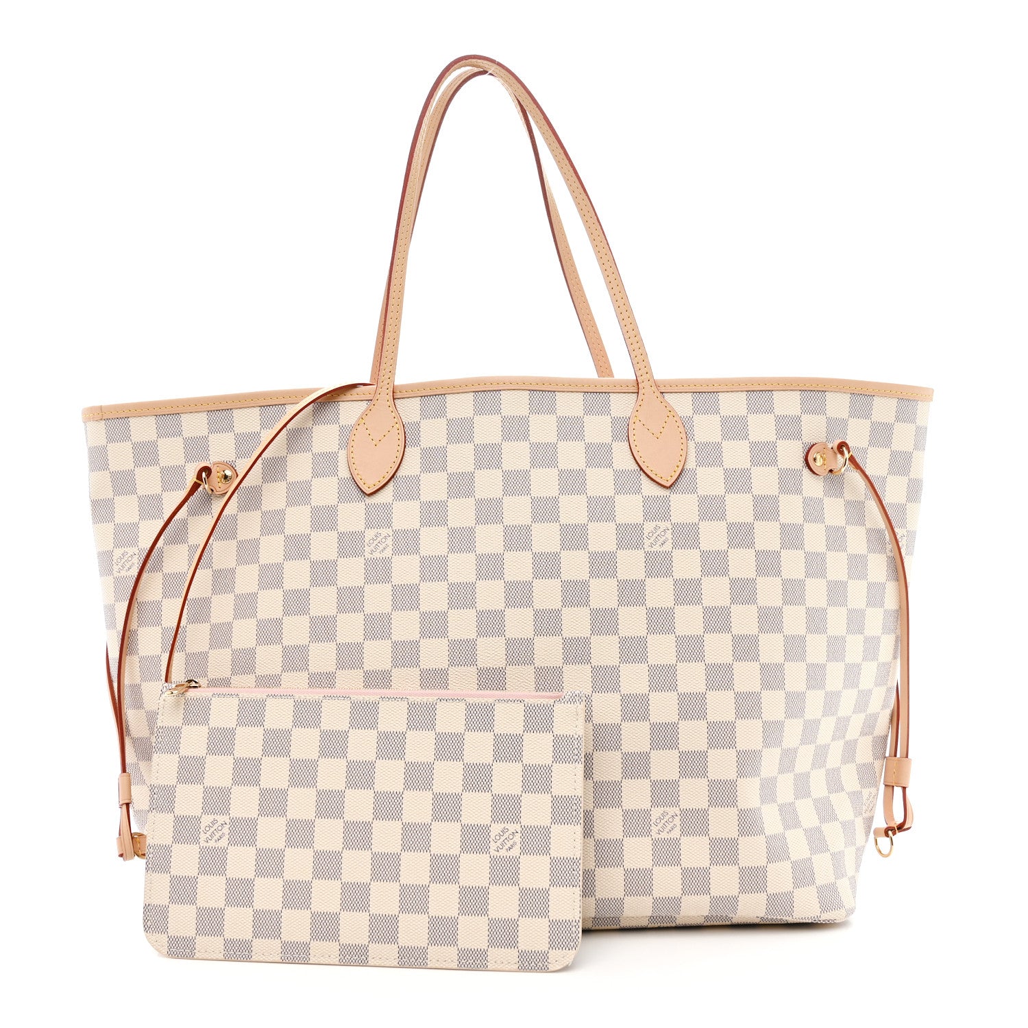 Louis Vuitton Damier Azur Neo Neverfull GM Rose Ballerine 3 of 11