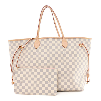 Louis Vuitton Damier Azur Neo Neverfull GM Rose Ballerine 3 of 11