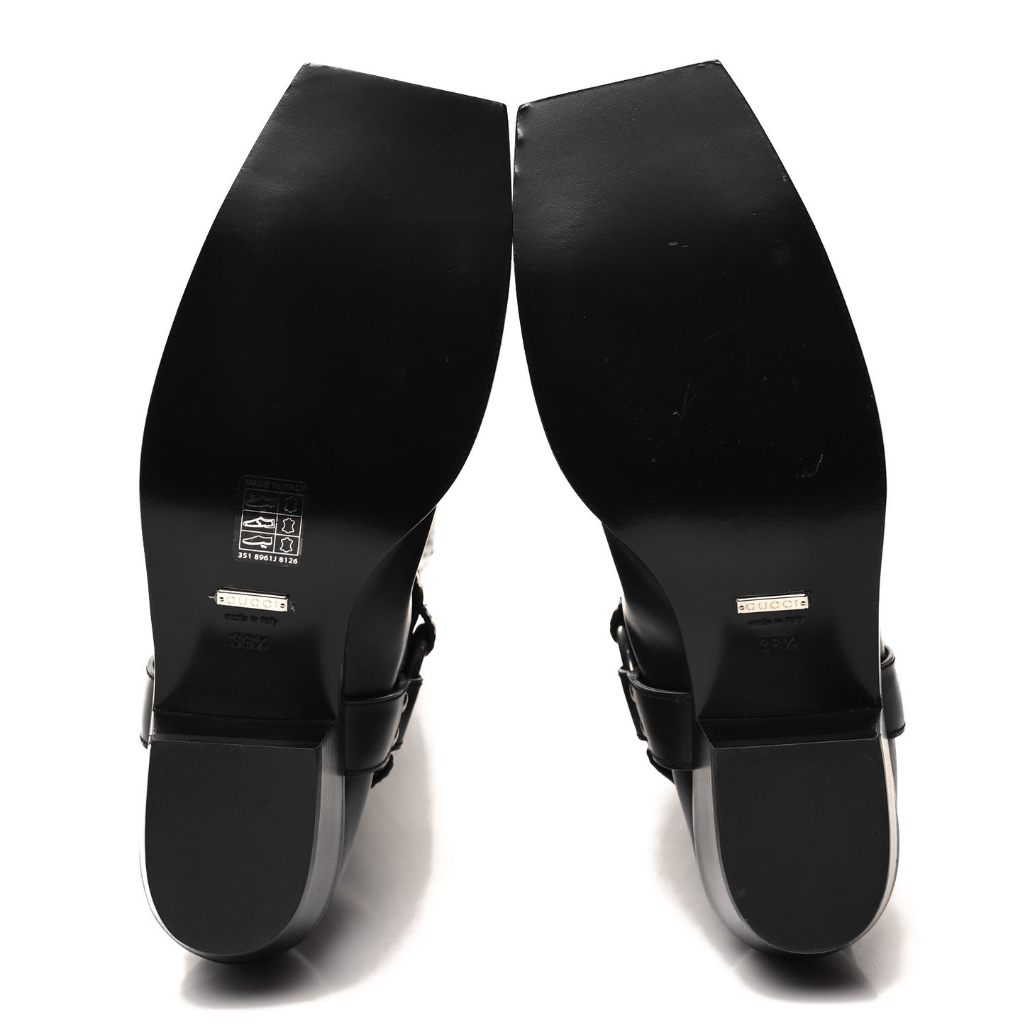 Lifford Calfskin Opal Over The Knee Boots 39.5 Black