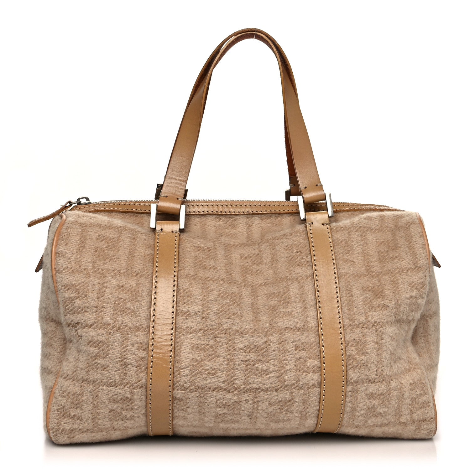 Fendi Wool Zucca Boston Beige 1 of 11