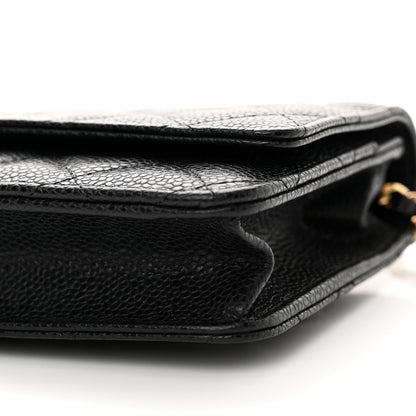 Chanel Caviar Quilted Wallet on Chain WOC Black 10 of 16