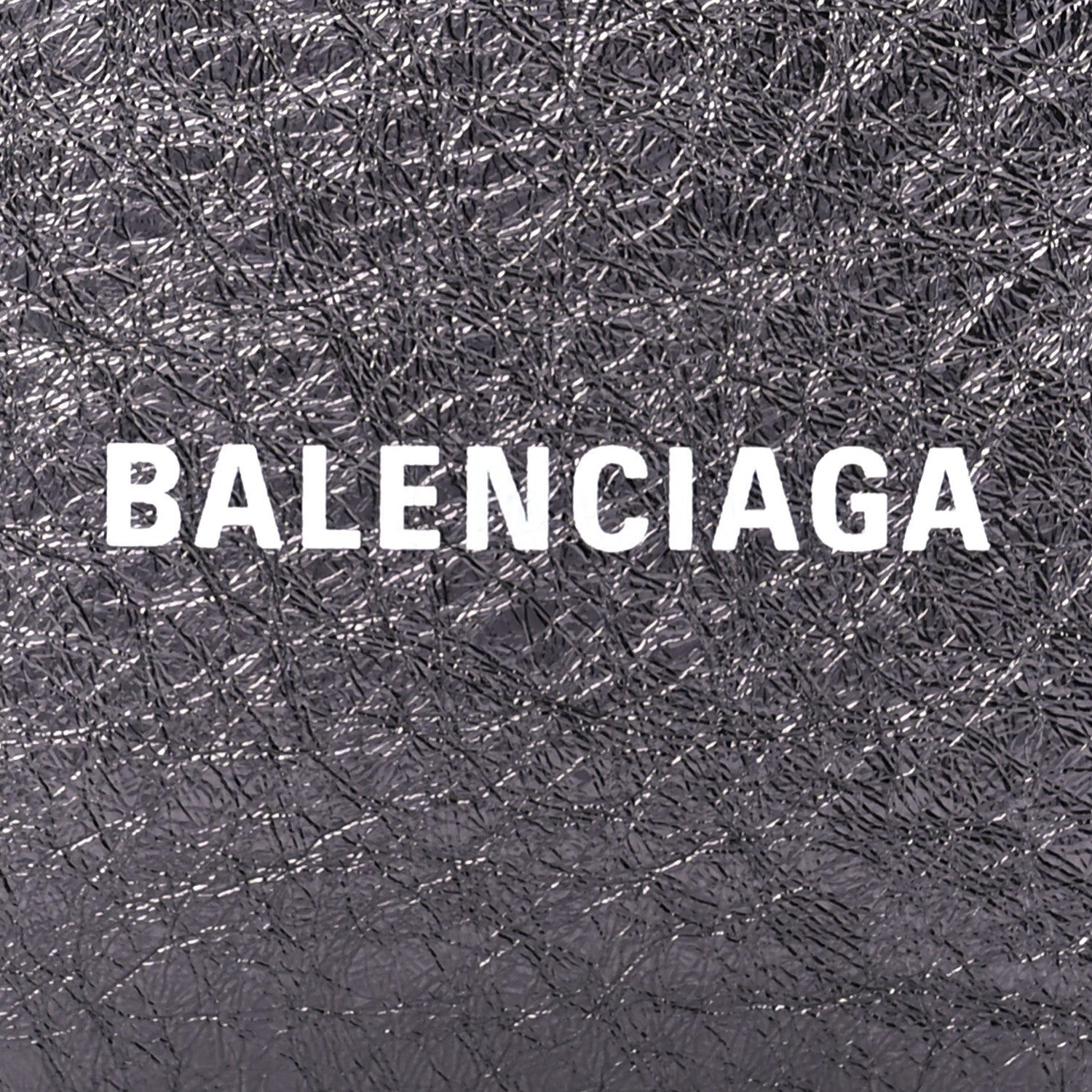 Balenciaga Metallic Textured Calfskin XS Everyday Camera Bag with Handle Black 7 of 8