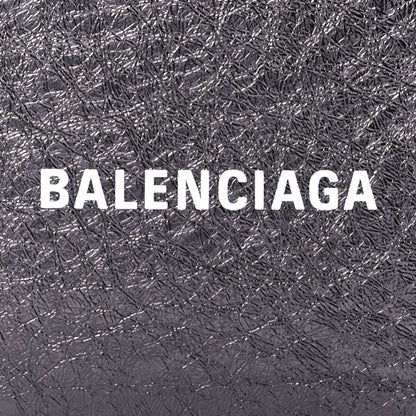 Balenciaga Metallic Textured Calfskin XS Everyday Camera Bag with Handle Black 7 of 8
