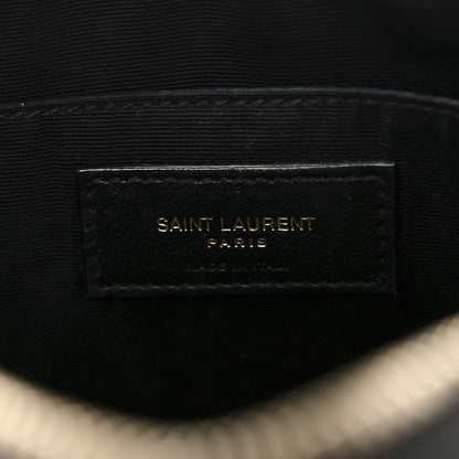 Saint Laurent Calfskin Matelasse Monogram Lou Camera Bag Black 6 of 10