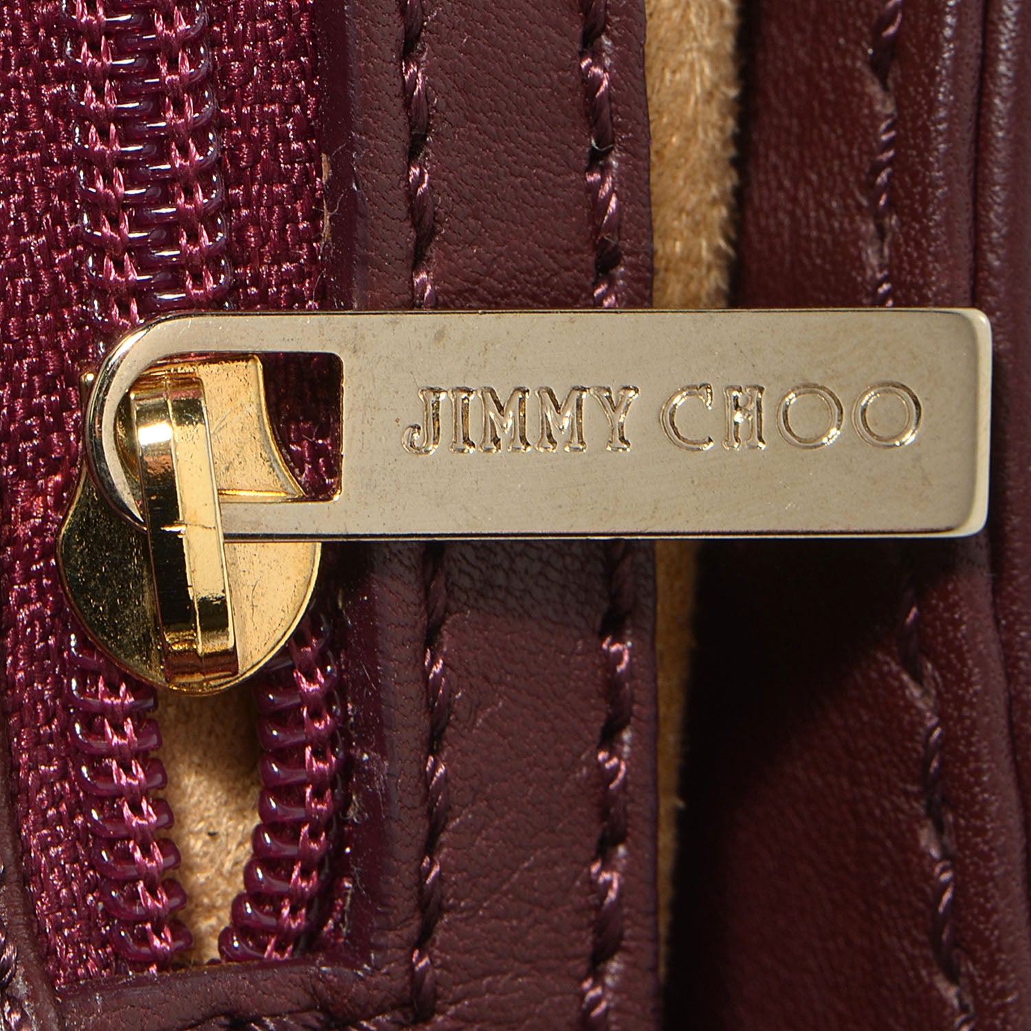 Jimmy Choo Leather Arad Clutch Burgundy 7 of 10