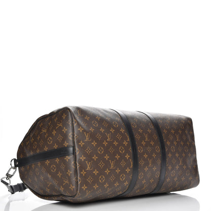 Louis Vuitton Monogram Macassar Keepall Bandouliere 55 5 of 8