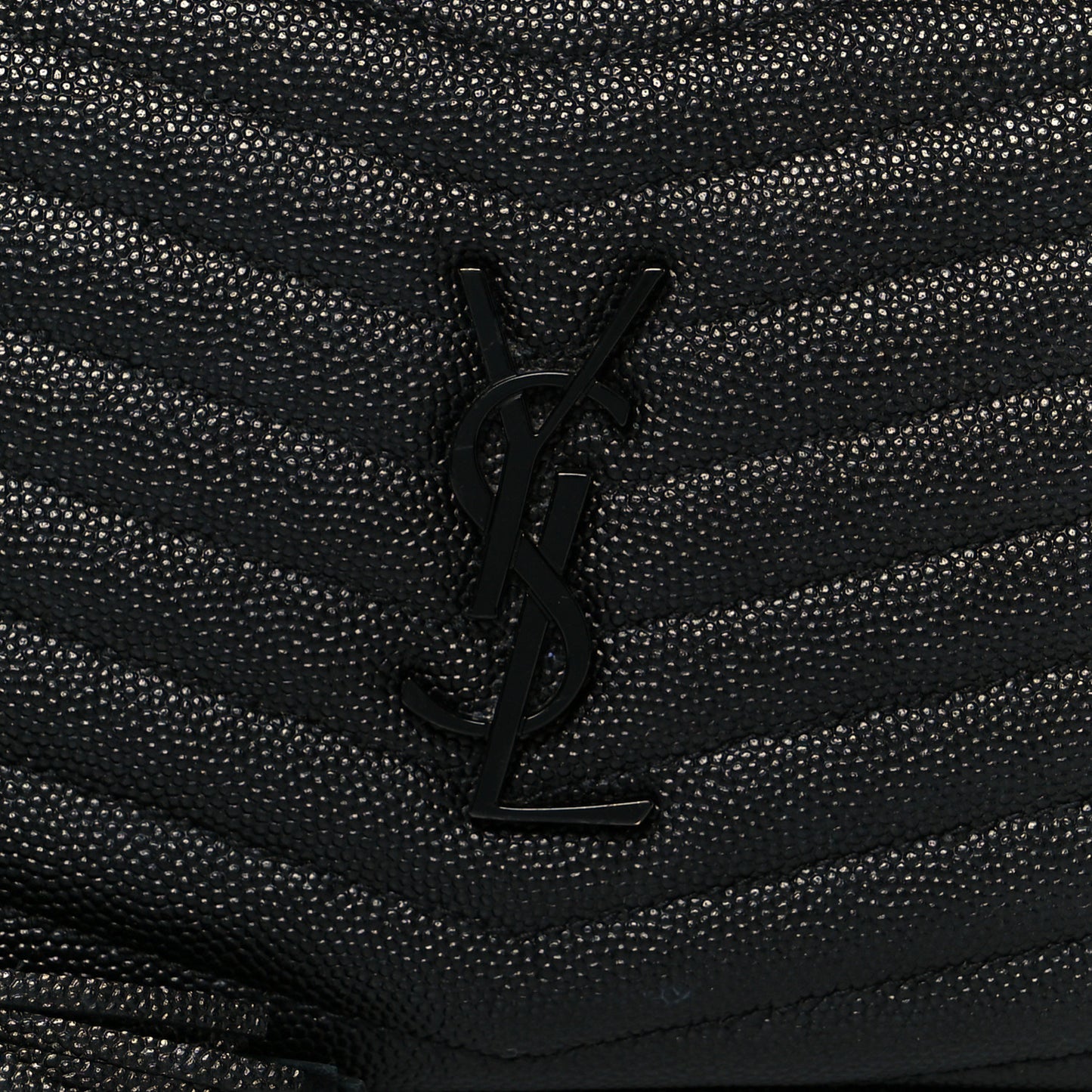 Grain De Poudre Matelasse Monochrome Monogram Mini Lou Camera Bag Black