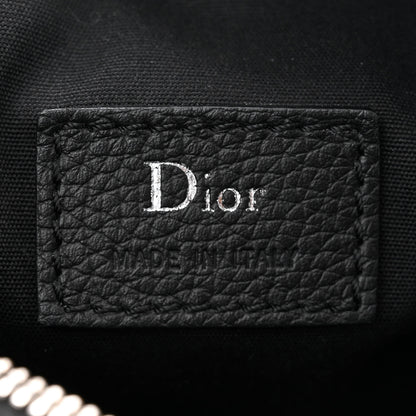 Christian Dior HOMME Grained Calfskin Mens Roller Pouch Black 6 of 9