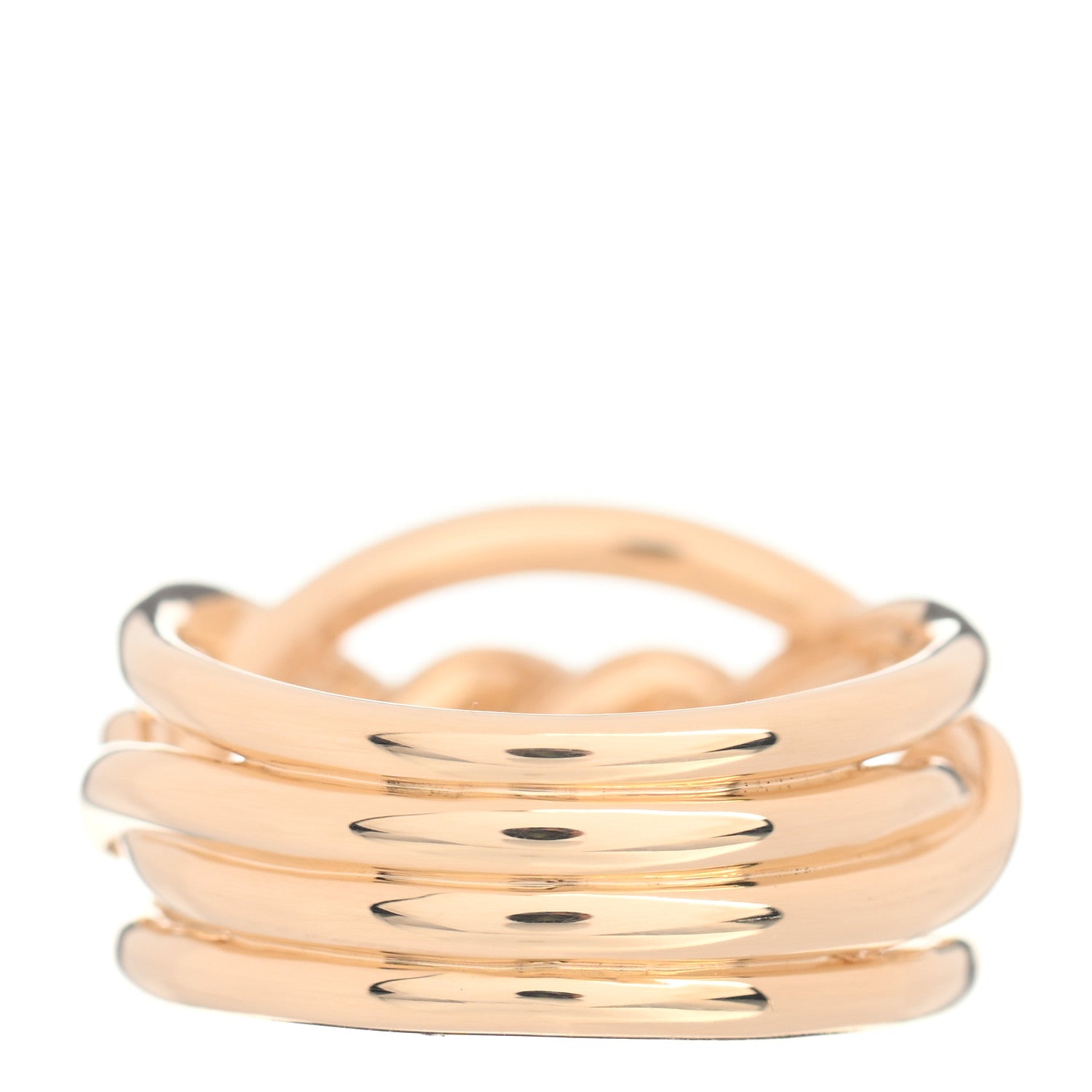 David Yurman 18K Yellow Gold 11.5mm Continuance Ring 54 7 3 of 4