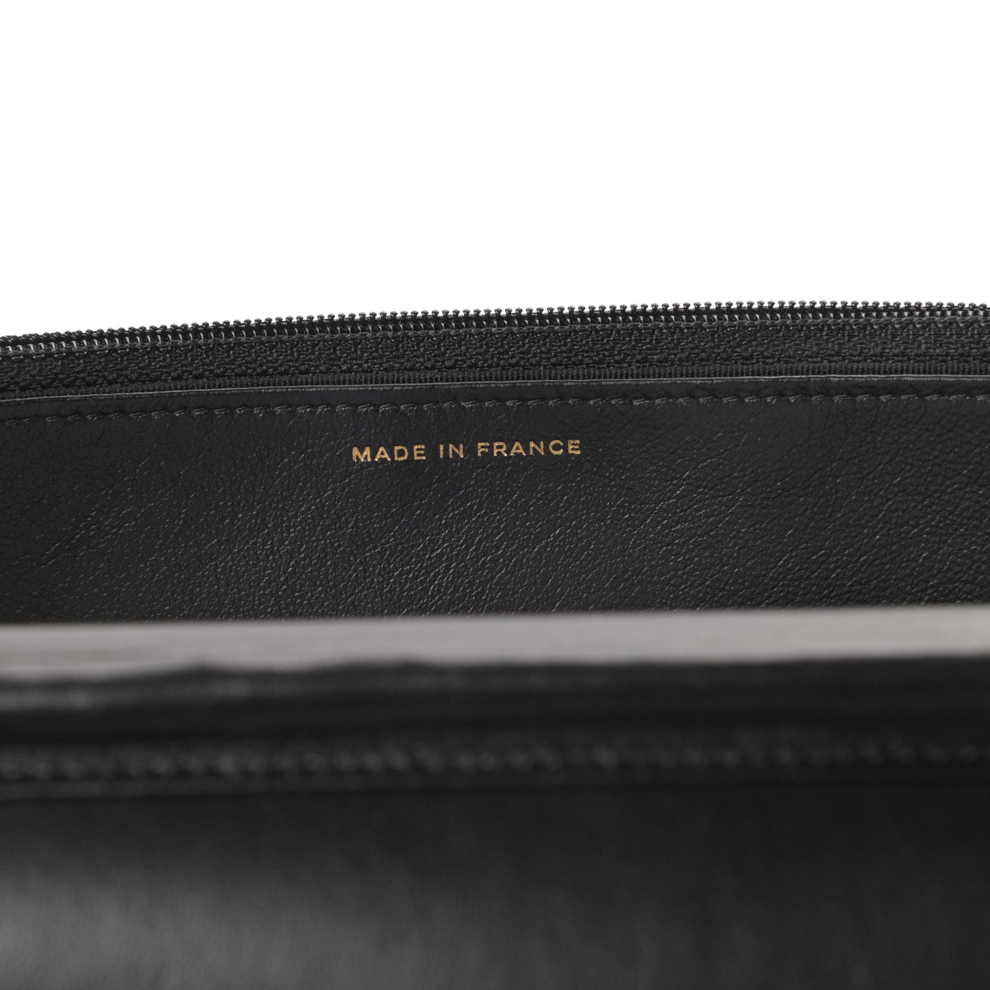 Lambskin Pyramid Wallet On Chain WOC Black