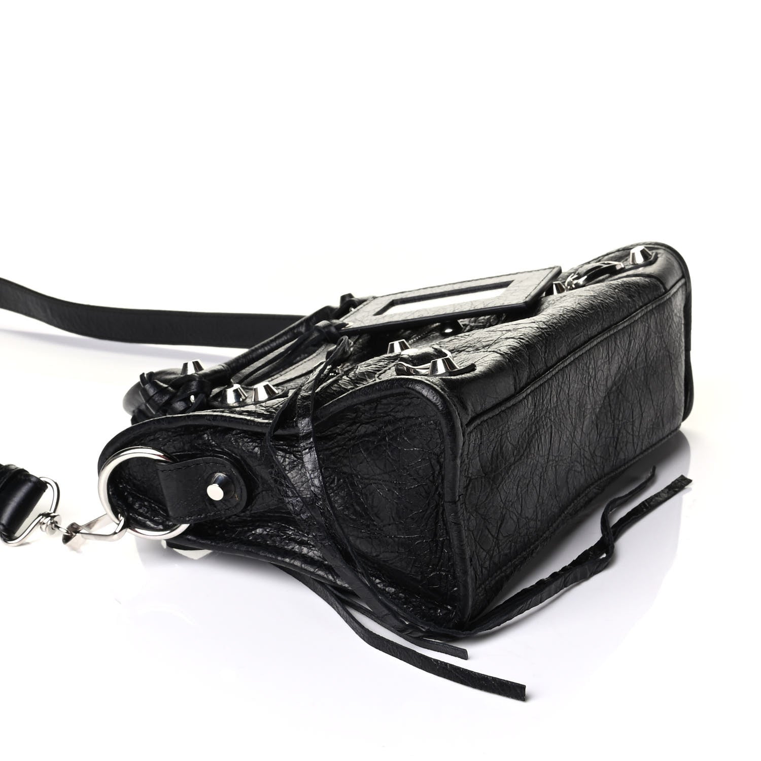 Balenciaga Agneau Classic Silver Hardware Mini City Black 3 of 7