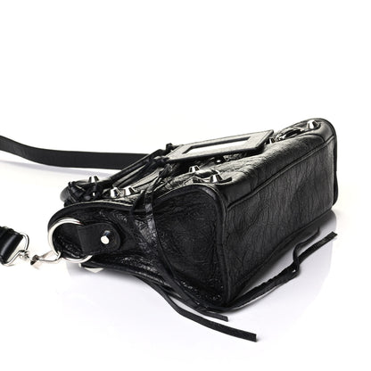 Balenciaga Agneau Classic Silver Hardware Mini City Black 3 of 7